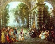 Das Ballvergnegen Jean antoine Watteau